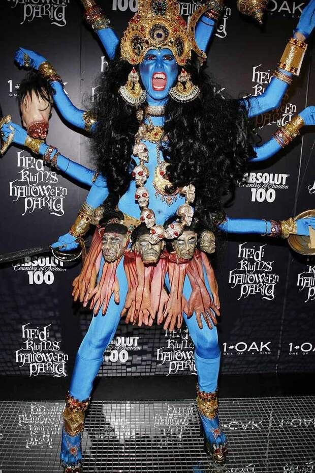 Богиня Кали (2008) Хэллоуин. костюм, косплей, красота, праздник, хайди клум