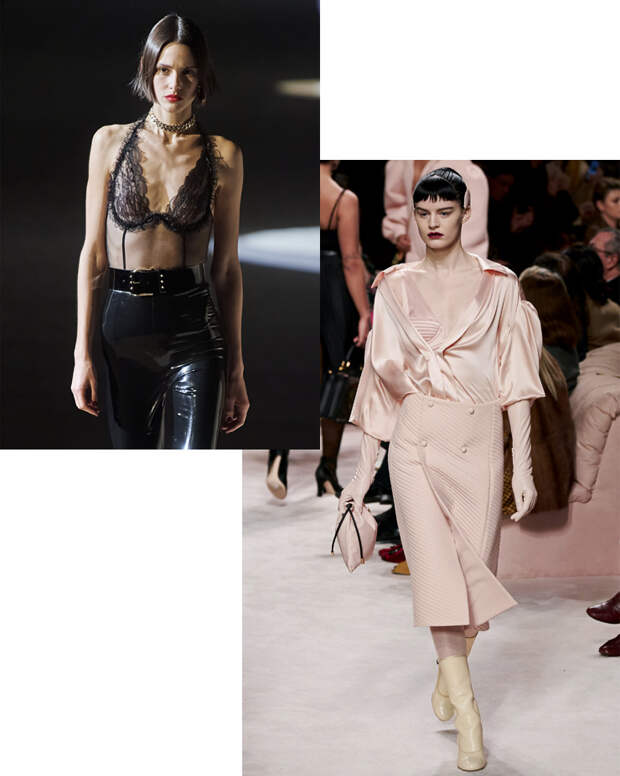 Saint Laurent и Fendi – осень-зима 2020/21