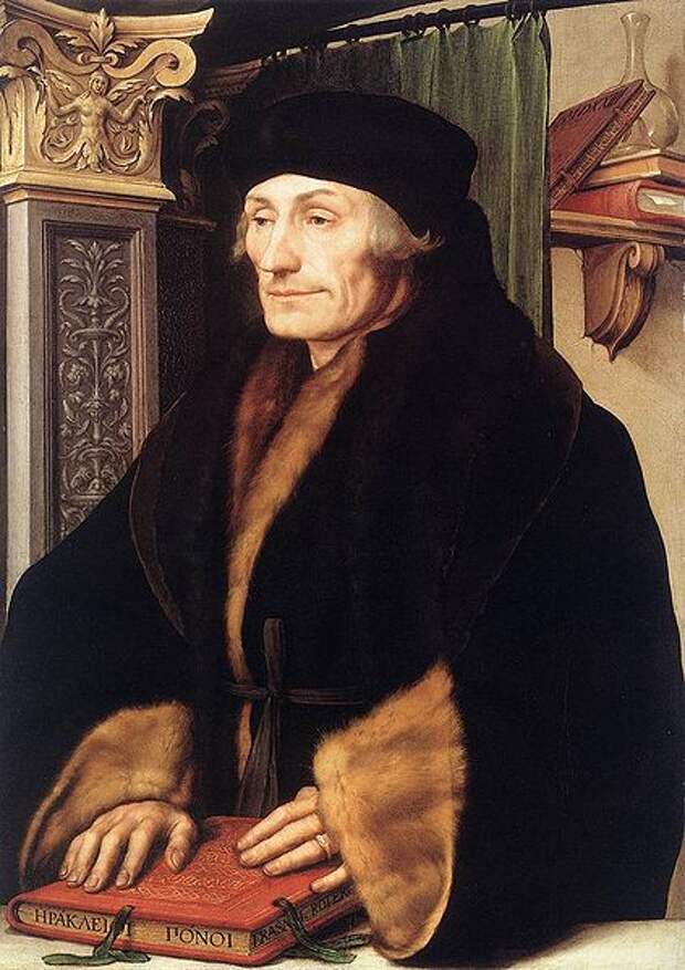 Дезидерий Эразм Роттердамский. Ганс Гольбейн Младший, портрет, 1523