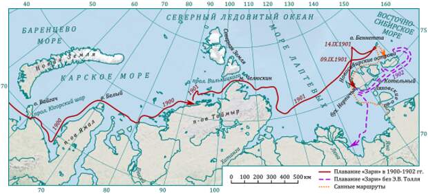 Карта экспедиции