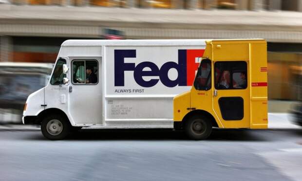 5. FedEx наглядно показывает, что их служба доставки всегда на шаг впереди интересно, креативная реклама, рекламные, трюки