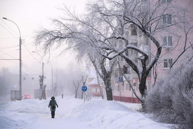 На российский город обрушились аномальные 40-градусные морозы