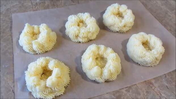 Картофельные гнезда с начинкой Вкусно, Просто, Приготовление, Рецепт, Картофельные гнезда, Другая кухня, Видео рецепт, Длиннопост, Еда, Видео