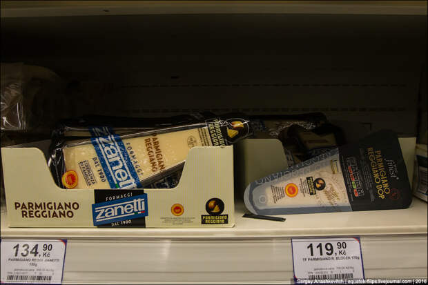 Удивительные цены на продукты в супермаркете Праги