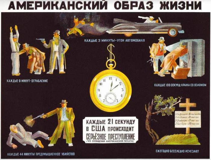 Советские антиамериканские плакаты пропагадна, ссср, сша