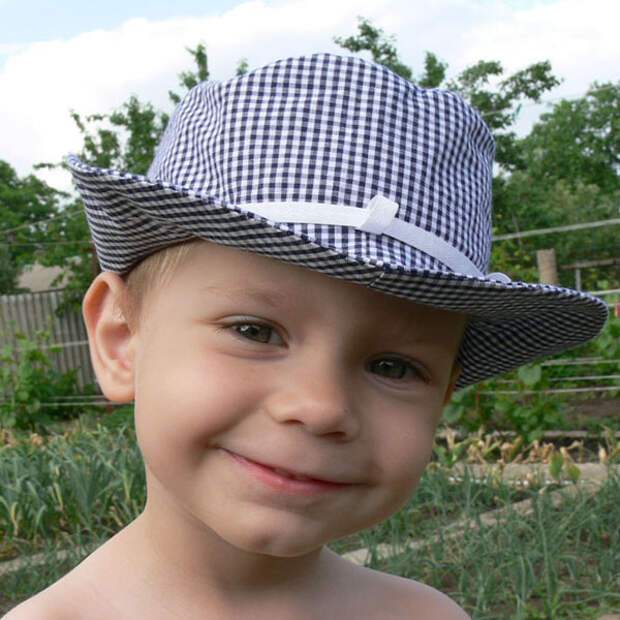 Шьем детям: Летняя шляпа-панамка