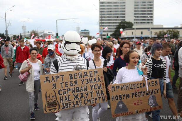 Отношение жителей России к протестам в Белоруссии