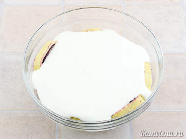 Творожный торт с бисквитным рулетом — 19 шаг