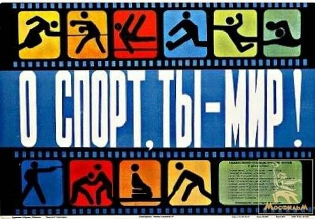 Спортивный плакат СССР. Фото kinozon.tv.
