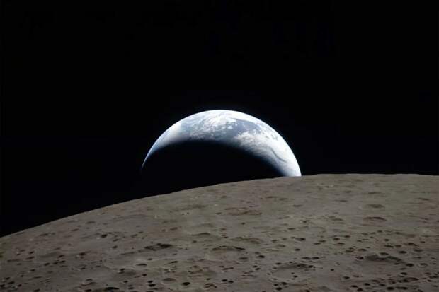 Экипаж «Артемиды-2» с орбиты Луны повторил легендарное фото Земли 1968 года