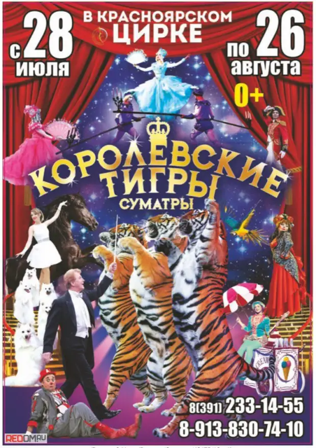 Королевский цирк новосибирск билеты