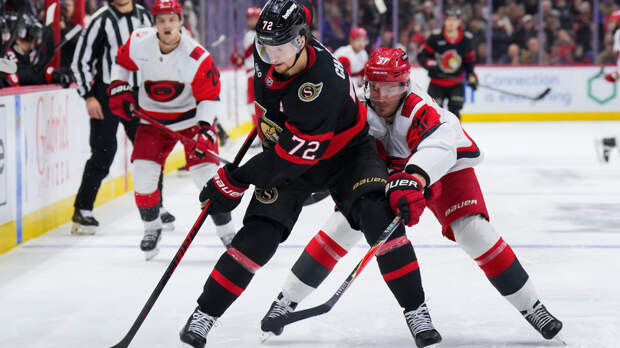 Гол Свечникова и передача Никишина помогли «Каролине» обыграть «Оттаву» в матче НХЛ