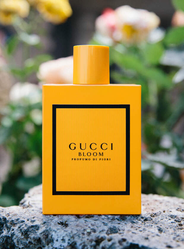 Аромата 10. Gucci Bloom profumo. Gucci Bloom Yellow. Гуччи Блум желтый флакон. Gucci profumo di Fiori реклама.