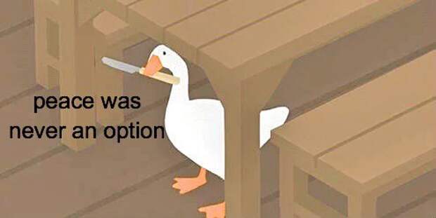 Untitled Goose Game мем