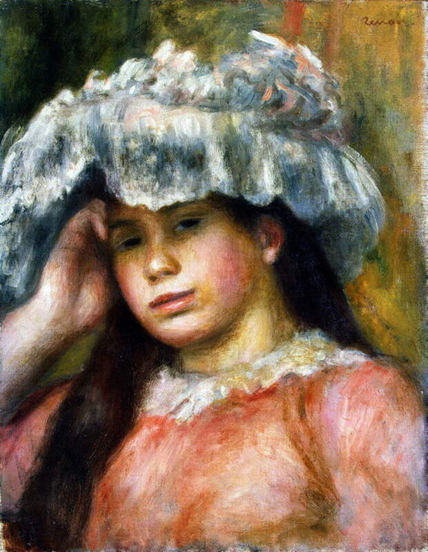 Девушка в шляпе, Эрмитаж (542x700, 185Kb)
