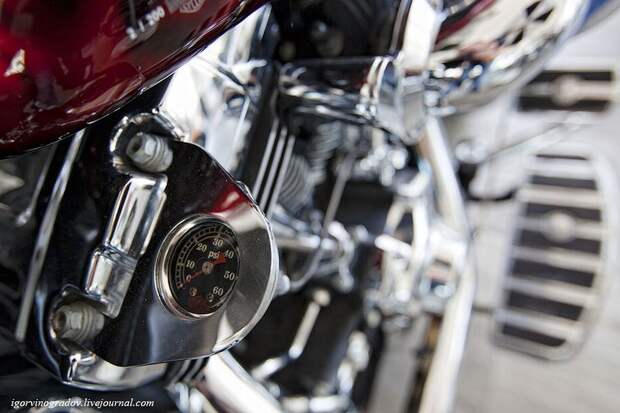 Мотоцикл Harley-Davidson крупным планом (28 фото)