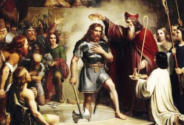 В отчаянии Хлодвиг I взмолился Иисусу Христу и пообещал, что примет христианство, если одержит победу / Фото: i.ytimg.com В отчаянии Хлодвиг I взмолился Иисусу Христу и пообещал, что примет христианство, если одержит победу / Фото: i.ytimg.com