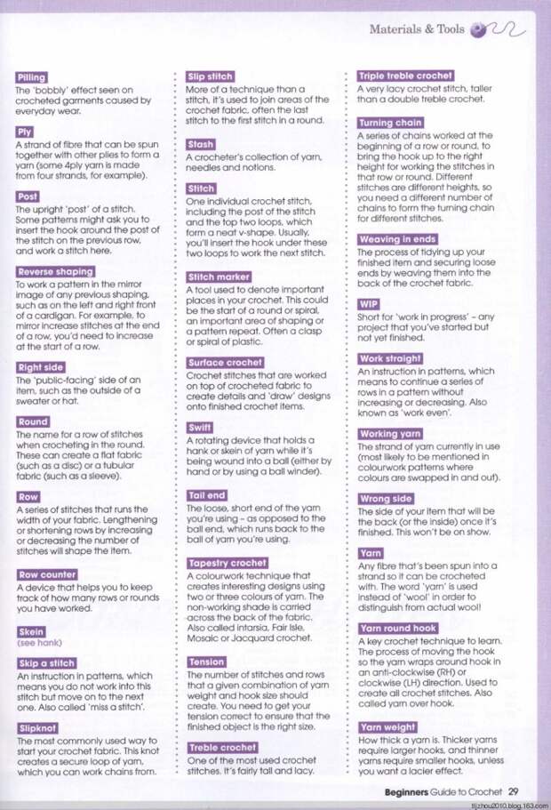 Beginners Guide to Crochet 2014 (钩) (1) - 紫苏 - 紫苏的博客 Beginners Guide to Crochet 2014 (钩) (1) - 紫苏 - 紫苏的博客