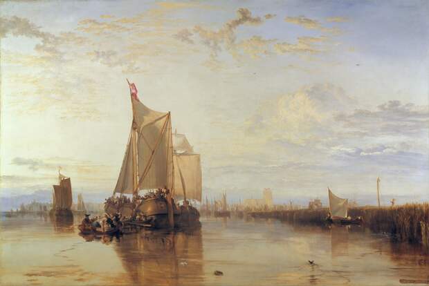 Dort or Dordrecht- The Dort Packet-Boat from Rotterdam Becalmed, 1818.jpg