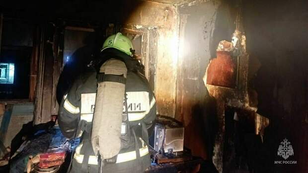 В Барнауле мужчина погиб при пожаре / Фото: пресс-служба ГУ МЧС России по Алтайскому краю