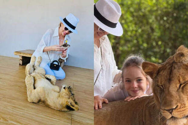 Певицу МакSим раскритиковали за снимки со львами и слонами