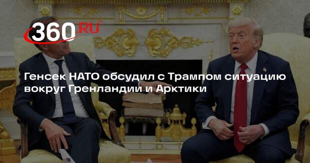 Генсек НАТО обсудил с Трампом ситуацию вокруг Гренландии и Арктики