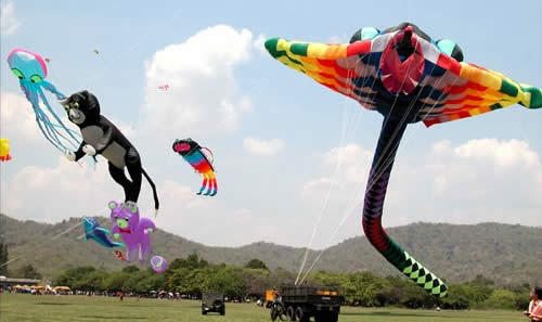 Festival of kites in Thailand 