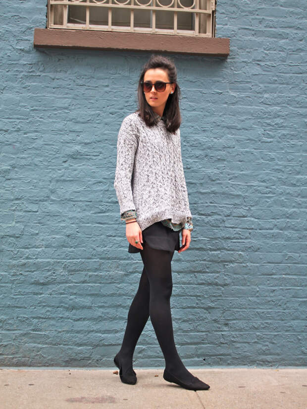 New York Style Grey Knit Sweater 5