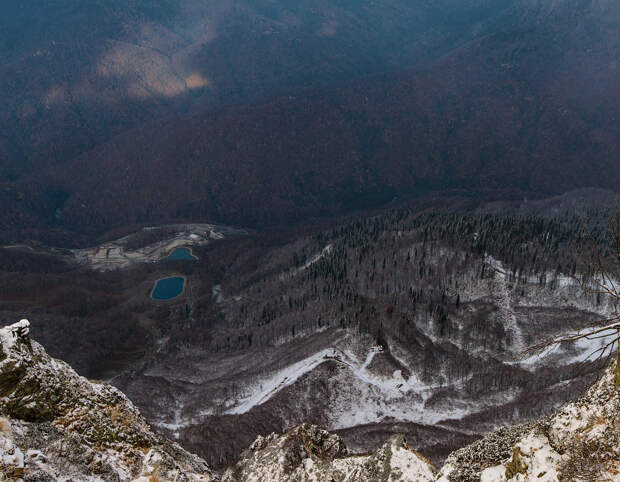 Вид на горнолыжный центр