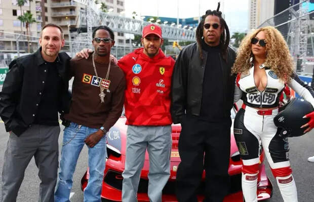 Трэвис Скотт, Льюис Хэмилтон, Джей-Зи и Бейонсе