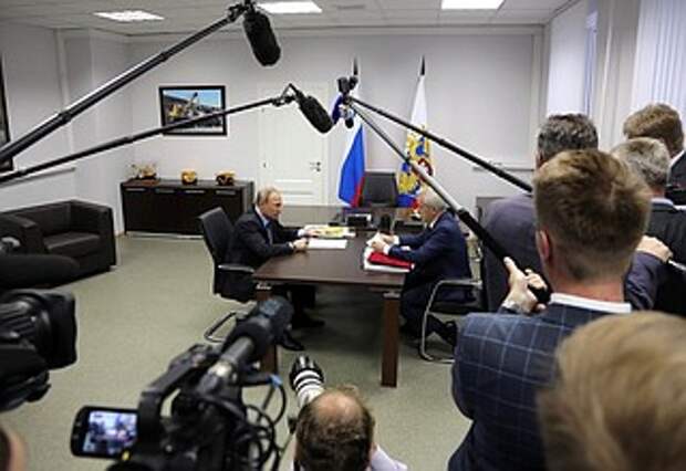 Рабочая встреча с губернатором Белгородской области Евгением Савченко