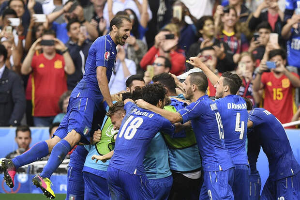 Италия взяла реванш у Испании за поражение в финале Евро-2012. Фото: УЕФА
