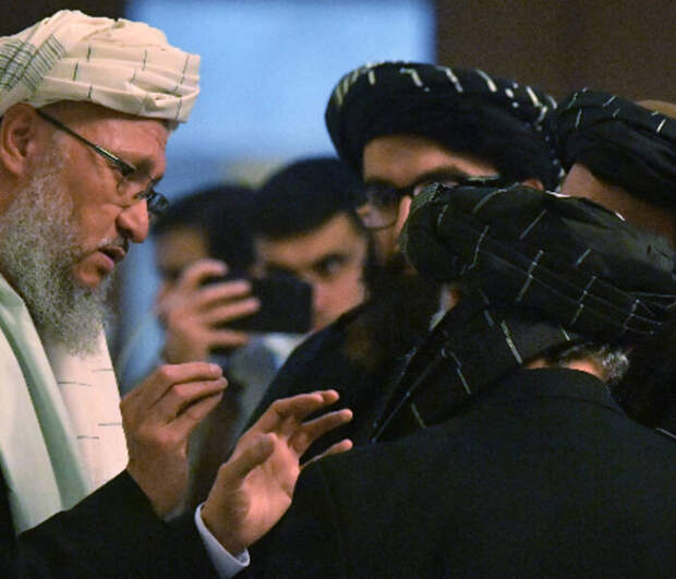Представитель движения «Талибан» (террористическая организация, запрещенная на территории РФ) Абдул Салам Ханафи после переговоров по Афганистану