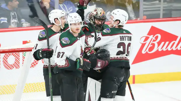 Передача Любушкина помогла «Аризоне» победить «Виннипег» в матче НХЛ