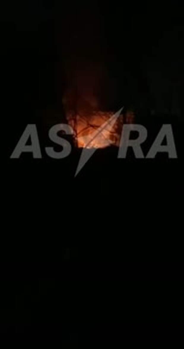 Мощный пожар на электроподстанции в Подмосковье попал на видео