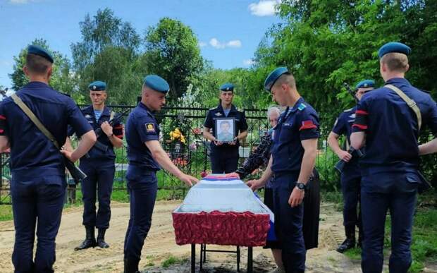 В Ряжском районе простились с героически погибшим на Украине старшим сержантом Александром Афанасьевым