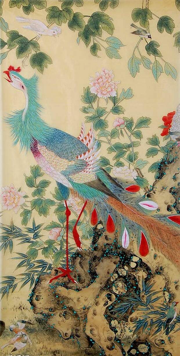 Павлины в китайской живописи