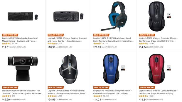 Logitech sale on Amazon