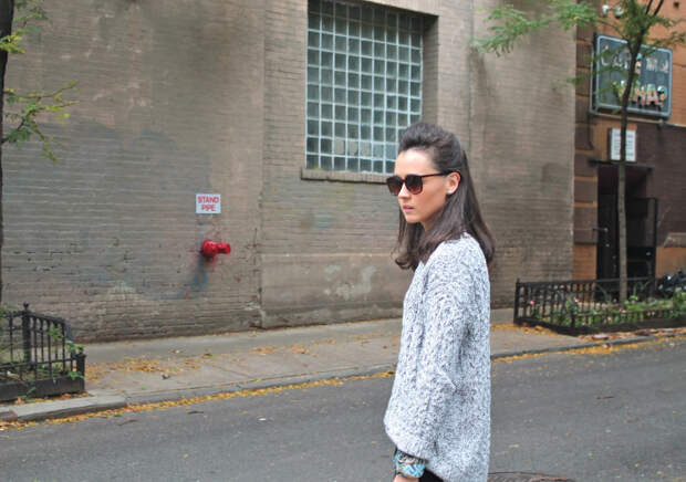 New York Style Grey Knit Sweater 14
