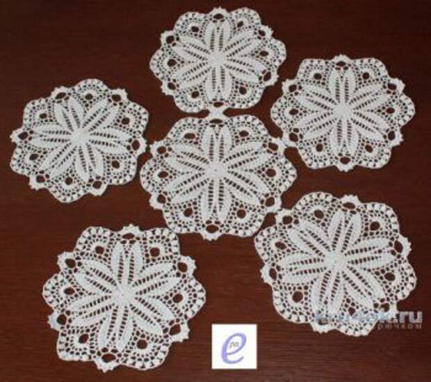 Схема салфетки вязания крючком Схема салфетки вязания крючком