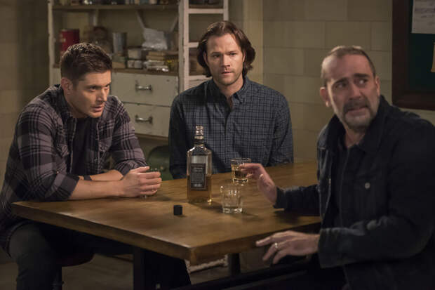 Jensen Ackles, Jared Padalecki and Jeffrey Dean Morgan, Supernatural | Photo Credits: Dean Buscher/The CW