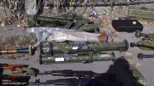 Тайник украинских диверсантов со взрывчаткой и оружием обнаружен в ЛНР