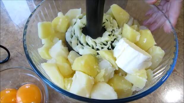 Картофельные гнезда с начинкой Вкусно, Просто, Приготовление, Рецепт, Картофельные гнезда, Другая кухня, Видео рецепт, Длиннопост, Еда, Видео