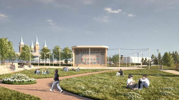 Скейт-парк, арт-объект, качели и беседки: в Высокой Горе обновят парк «Заказанье»