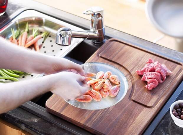 Кухонная мойка с разделочной доской Кухонная мойка с разделочной доской