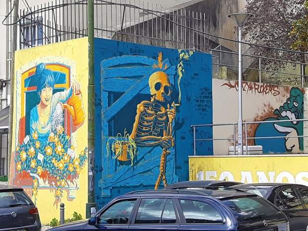 6. граффити, искусство, лиссабон, мир, португалия, творчество.город, улица