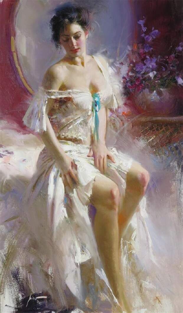 И Бог создал женщину... И теперь нет покоя ни мужчине, ни Богу. Картины Пино Даени.