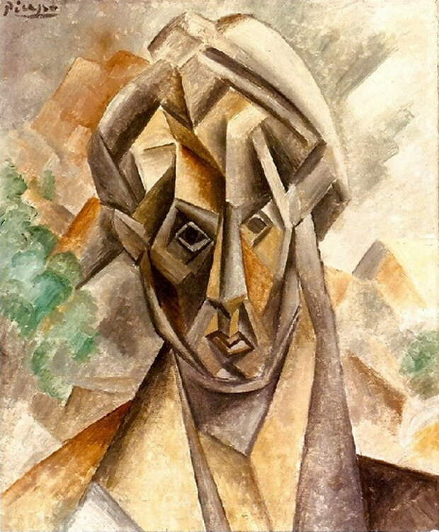 Пабло Пикассо. Голова женщины. 1909 год