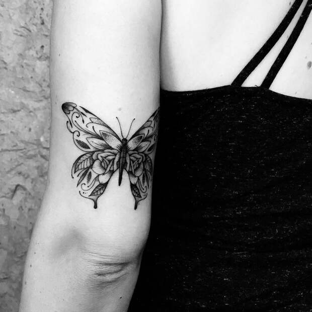 татуировки в виде бабочек фото 4