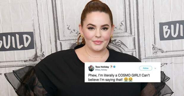 Это бомба: Cosmo поместил на обложку 150-килограммовую модель #bodykindness, cosmo, plus-size, tessholliday, ynews, Космополитен, бодипозитив, глянец